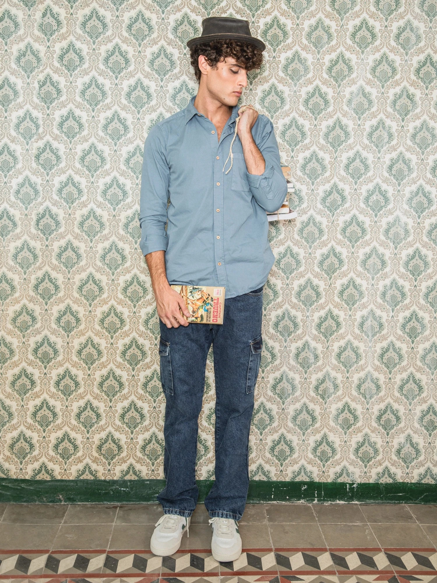 JEANS CARGO DE HOMBRE WOLF DARK BLUE 3 JEANS CARGO DE HOMBRE WOLF DARK BLUE