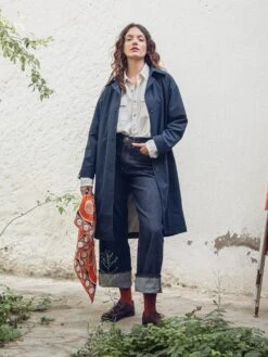 GABARDINA DE MUJER NICO NAVY