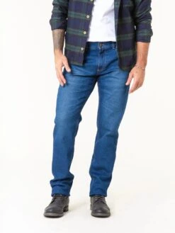 PANTALONES VAQUEROS RECTOS DE HOMBRE RAY MID BLUE