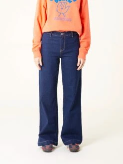 WIDE LEG LUPE RAW BLUE