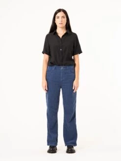 PANTALONES DE MUJER DE PANA IKETTE ENDLESS SEA BLUE