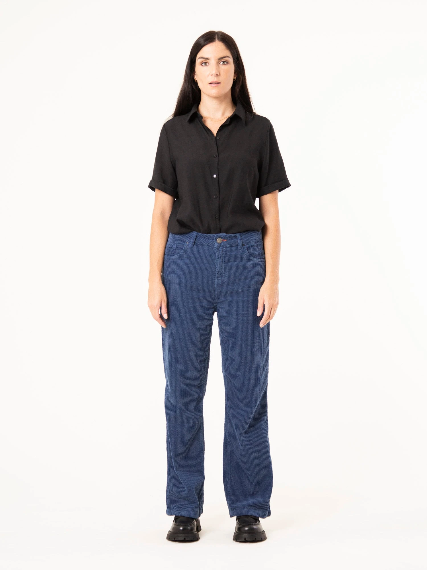 PANTALONES DE MUJER DE PANA IKETTE ENDLESS SEA BLUE 3 PANTALONES DE MUJER DE PANA IKETTE ENDLESS SEA BLUE