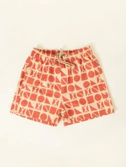 BAÑADOR DE HOMBRE NOKIE GEOMETRIC RED & CREAM