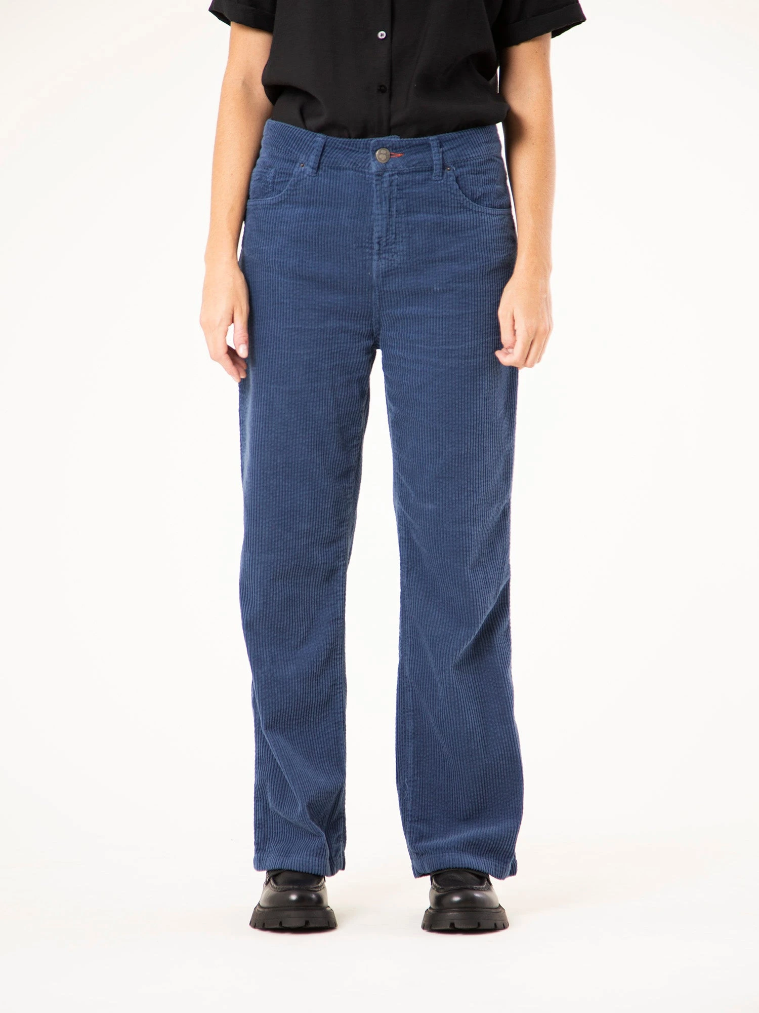 PANTALONES DE MUJER DE PANA IKETTE ENDLESS SEA BLUE 4 PANTALONES DE MUJER DE PANA IKETTE ENDLESS SEA BLUE - Imagen 2