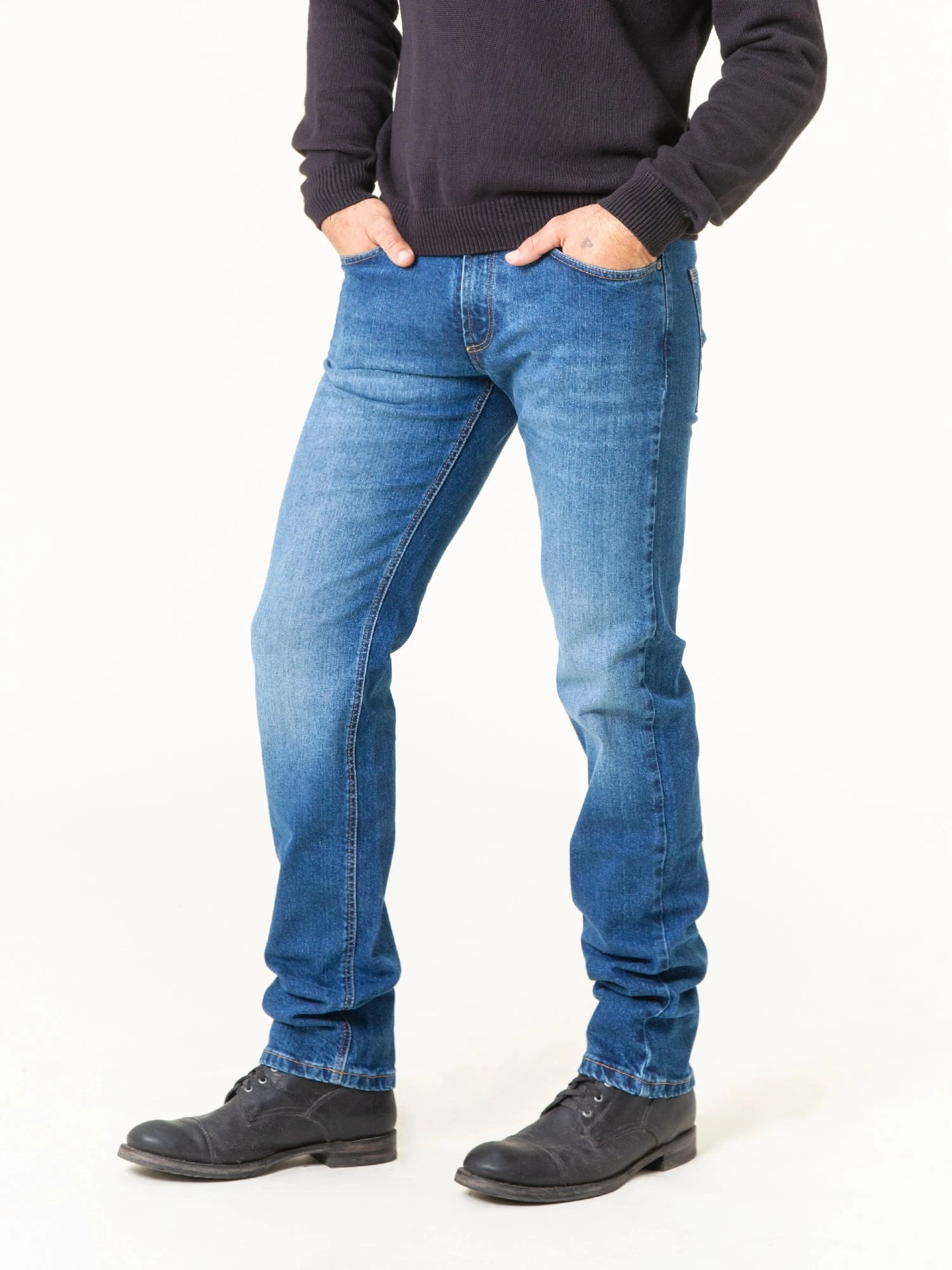 PANTALONES VAQUEROS SLIM DE HOMBRE FLAMINGO USED BLUE 2 PANTALONES VAQUEROS SLIM DE HOMBRE FLAMINGO USED BLUE