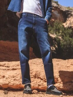 PANTALON VAQUERO ELVIS DARK USED BLUE