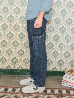 JEANS CARGO DE HOMBRE WOLF DARK BLUE 13 JEANS CARGO DE HOMBRE WOLF DARK BLUE -Capitan Denim 2 copia