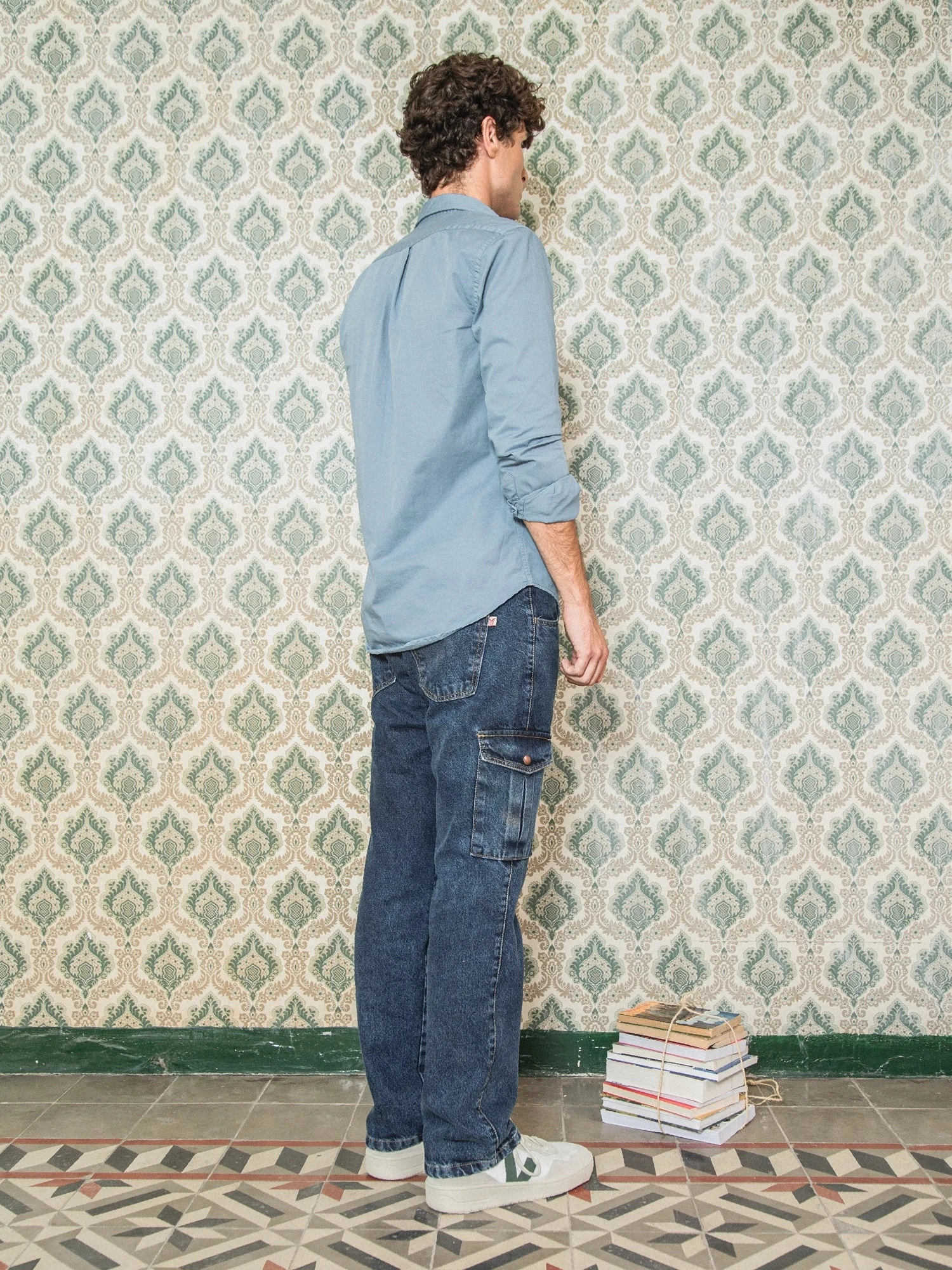 JEANS CARGO DE HOMBRE WOLF DARK BLUE 7 JEANS CARGO DE HOMBRE WOLF DARK BLUE - Imagen 5