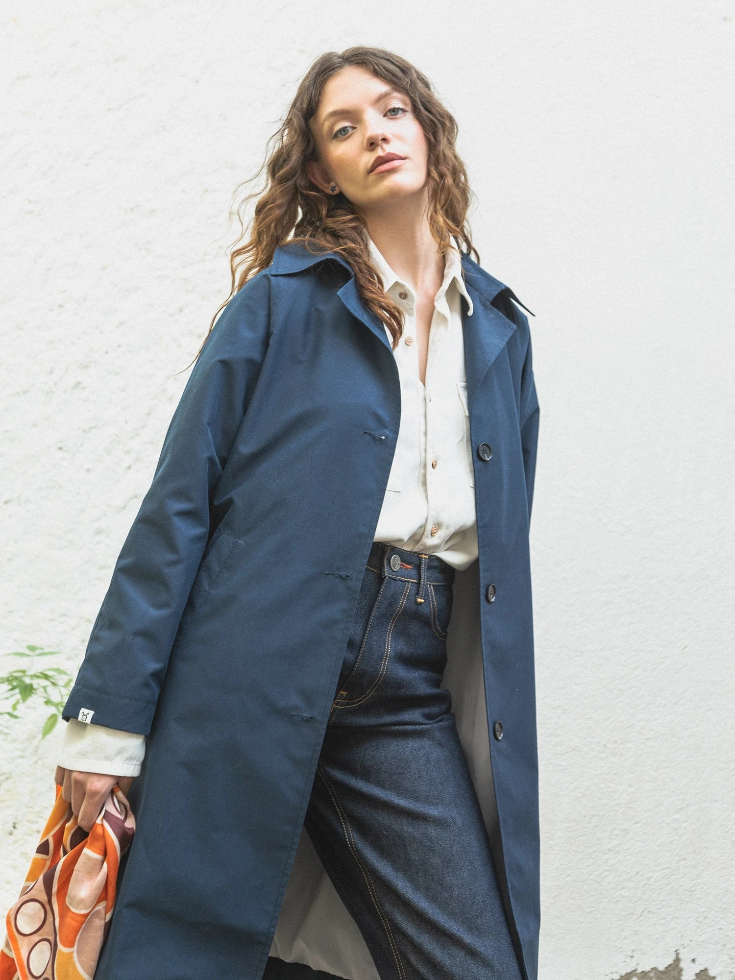 GABARDINA DE MUJER NICO NAVY 6 GABARDINA DE MUJER NICO NAVY - Imagen 4