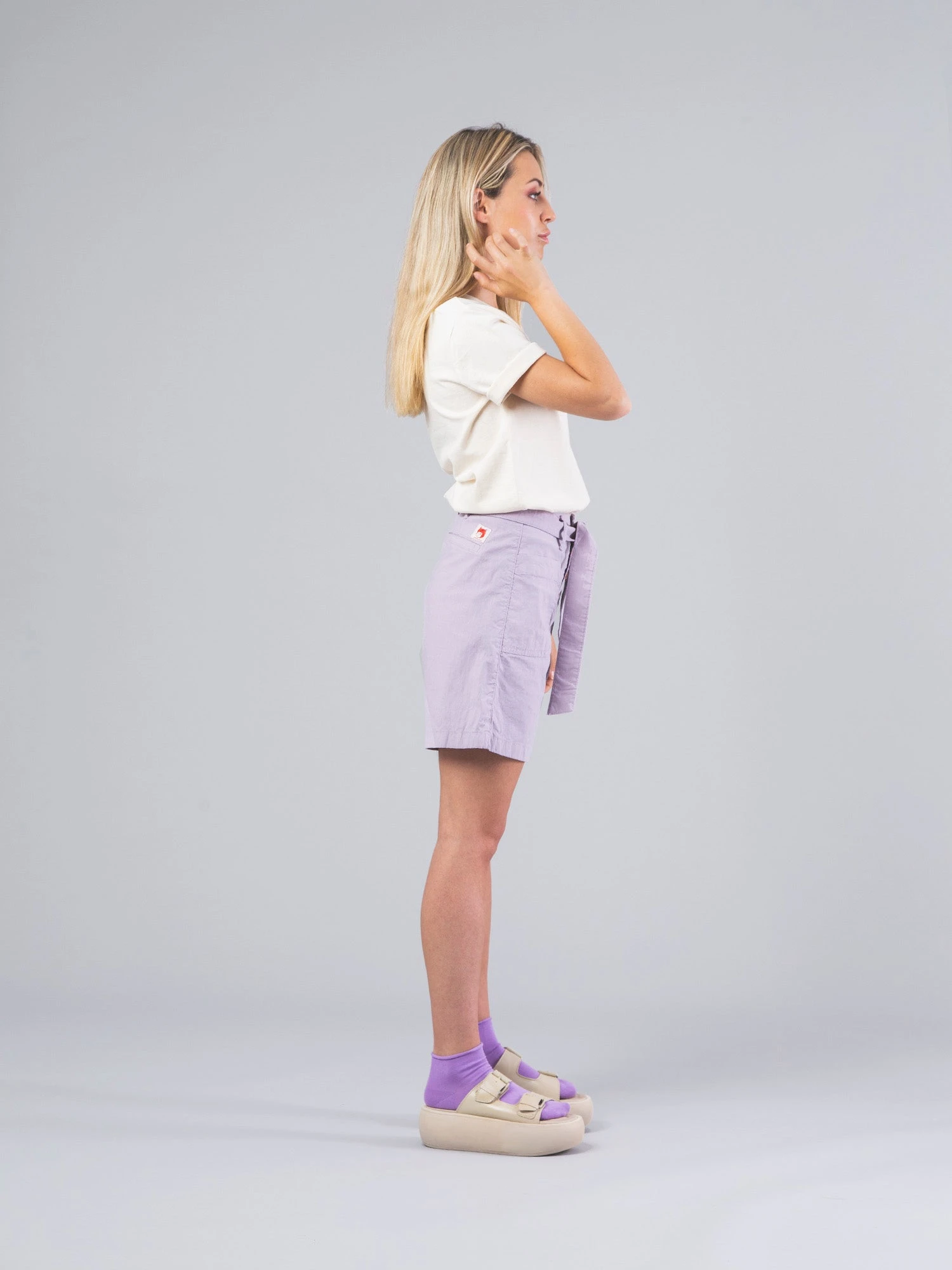 BERMUDAS DE MUJER WENDY OLD PURPLE 6 BERMUDAS DE MUJER WENDY OLD PURPLE - Imagen 4