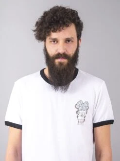 CAMISETA VOODOO SISTER RINGER BLACK AND WHITE -Capitan Denim 4803