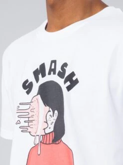 CAMISETA BLANCA DE ALGODÓN ORGÁNICO UNISEX SMASH -Capitan Denim 4 22 1