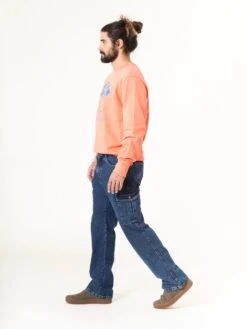 JEANS CARGO DE HOMBRE WOLF MID BLUE 12 JEANS CARGO DE HOMBRE WOLF MID BLUE -Capitan Denim 4 25