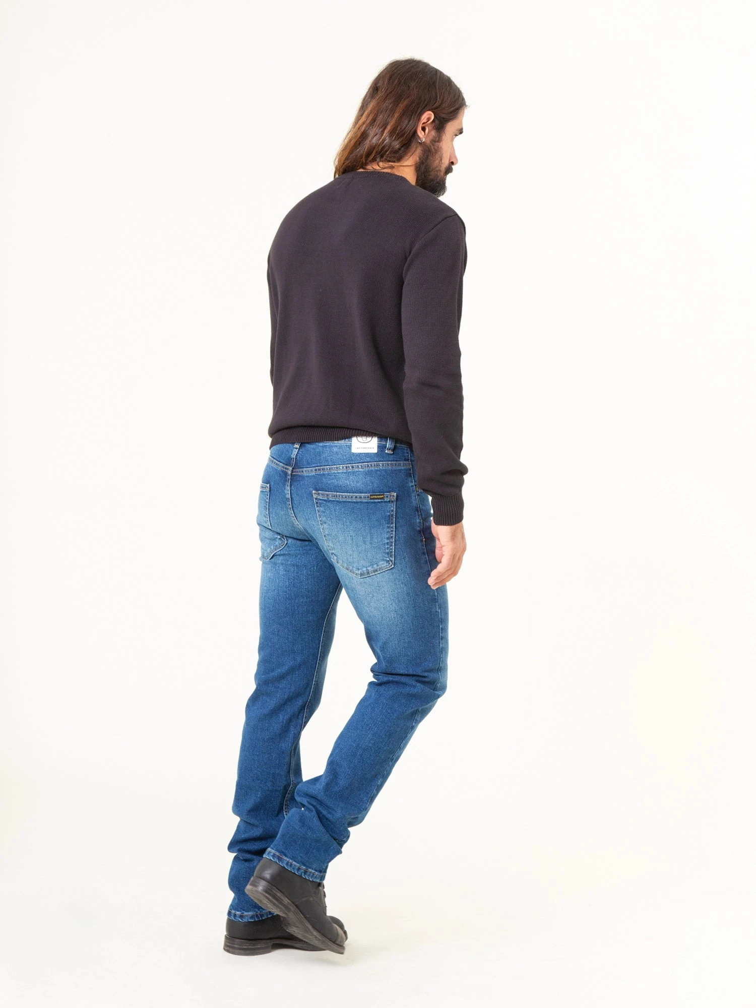 PANTALONES VAQUEROS SLIM DE HOMBRE FLAMINGO USED BLUE 4 PANTALONES VAQUEROS SLIM DE HOMBRE FLAMINGO USED BLUE - Imagen 3