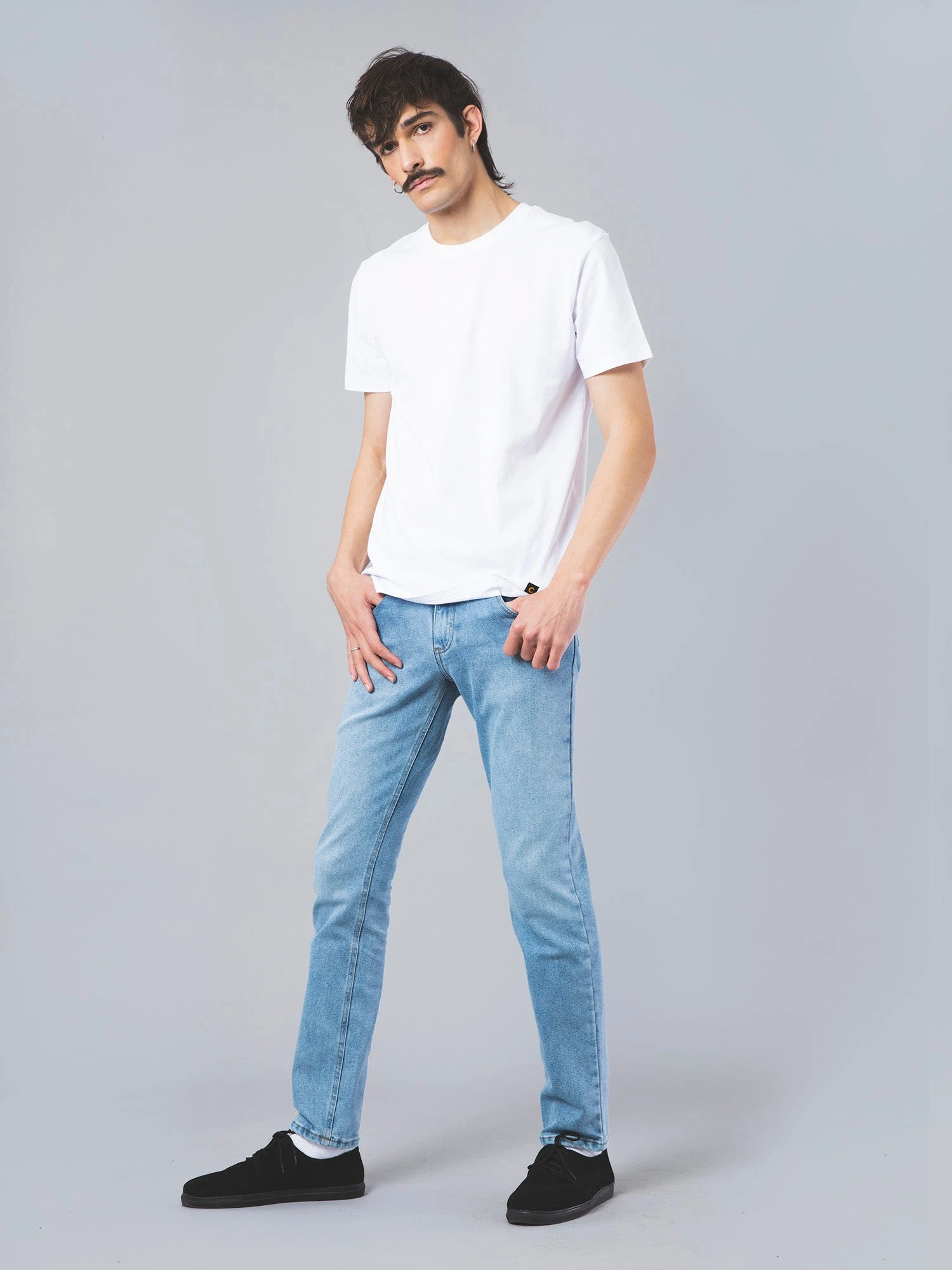 PANTALONES VAQUEROS SLIM DE HOMBRE FLAMINGO VINTAGE LIGHT BLUE 5 PANTALONES VAQUEROS SLIM DE HOMBRE FLAMINGO VINTAGE LIGHT BLUE - Imagen 3