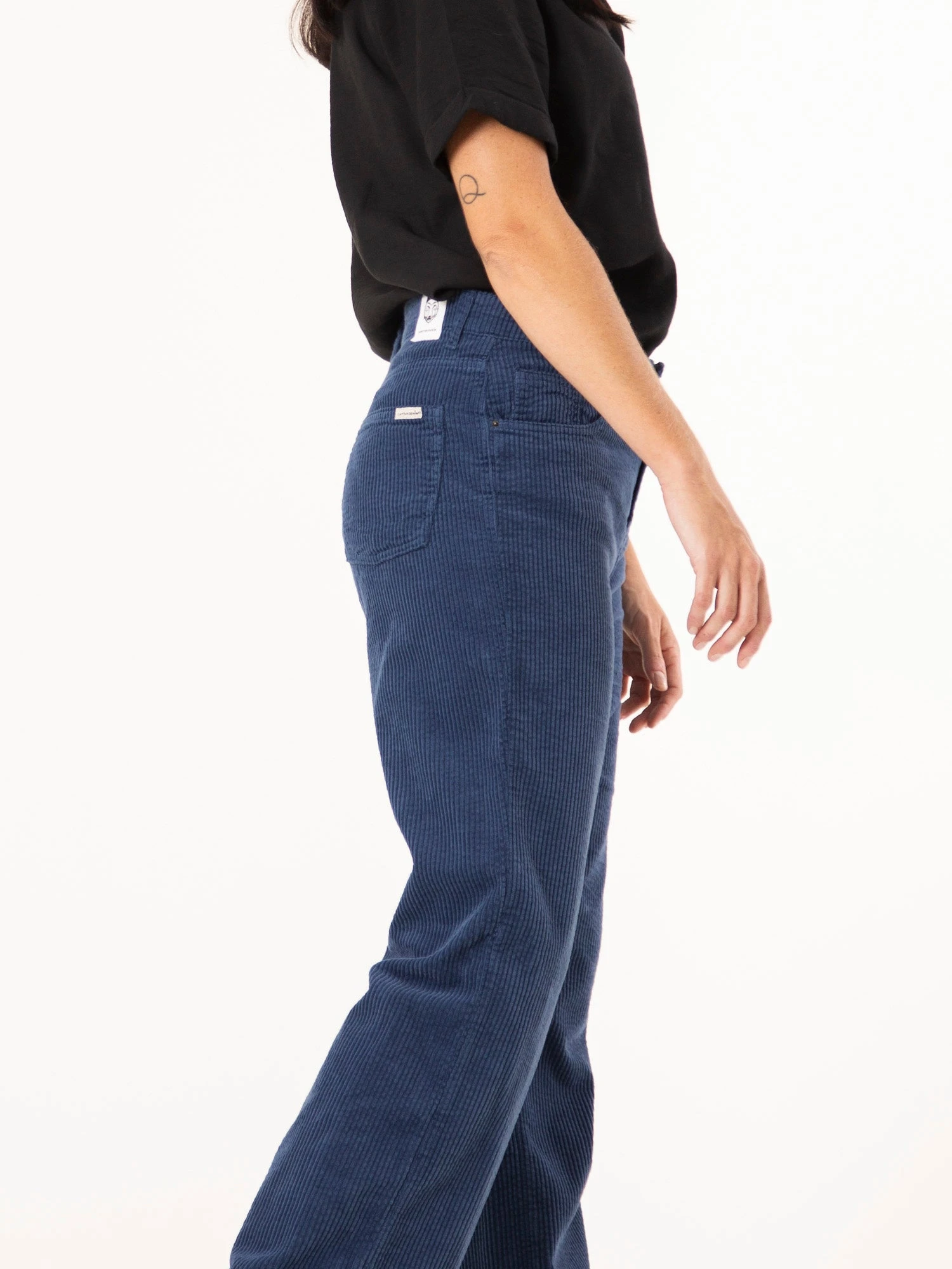 PANTALONES DE MUJER DE PANA IKETTE ENDLESS SEA BLUE 6 PANTALONES DE MUJER DE PANA IKETTE ENDLESS SEA BLUE - Imagen 4