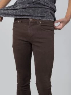 DUTRONC DARK BROWN RECYCLED COTTON -Capitan Denim 5634