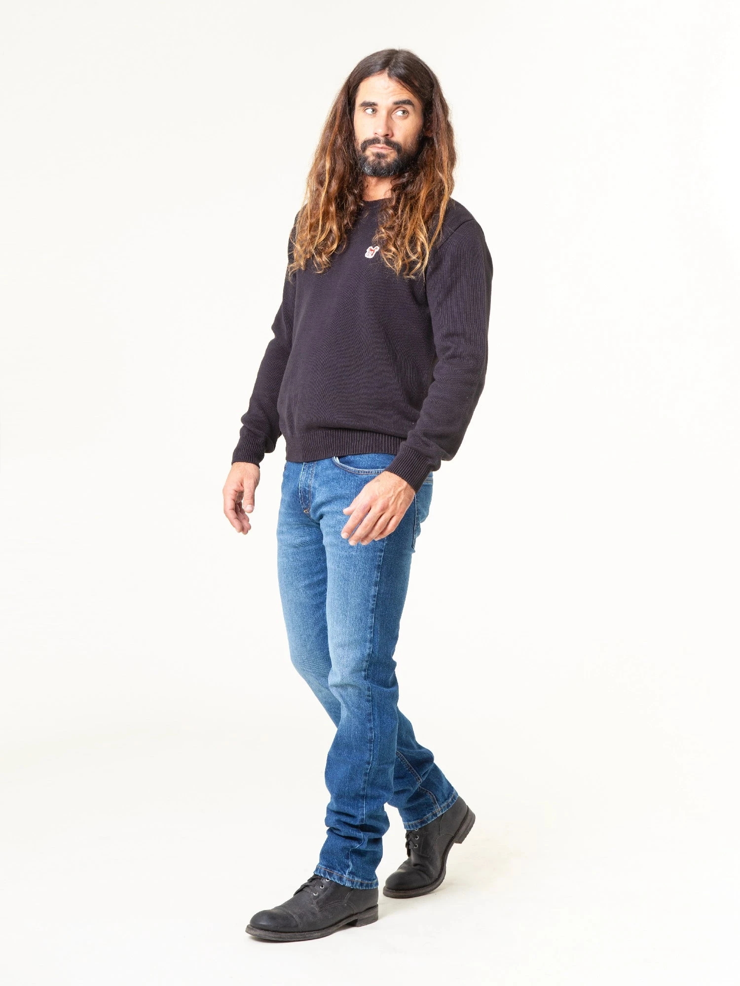 PANTALONES VAQUEROS SLIM DE HOMBRE FLAMINGO USED BLUE 5 PANTALONES VAQUEROS SLIM DE HOMBRE FLAMINGO USED BLUE - Imagen 4