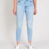 JEANS SLIM DE MUJER BRUNETA RIPPED SUNNY BLUE -Capitan Denim 6240