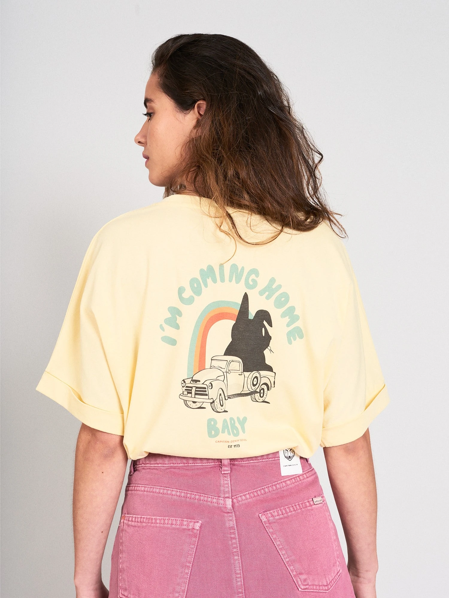 CAMISETA ARCO IRIS-RABBIT VAINILLA CHICA 4 CAMISETA ARCO IRIS-RABBIT VAINILLA CHICA - Imagen 2