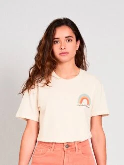 CAMISETA VEGGIE ARCO IRIS-RABBIT RAW COTTON UNISEX