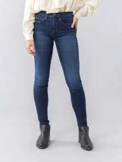 PANTALÓN SKINNY PUSH UP DE MUJER CARLY DARK BLUE