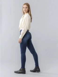 PANTALÓN SKINNY PUSH UP DE MUJER CARLY DARK BLUE -Capitan Denim 6400