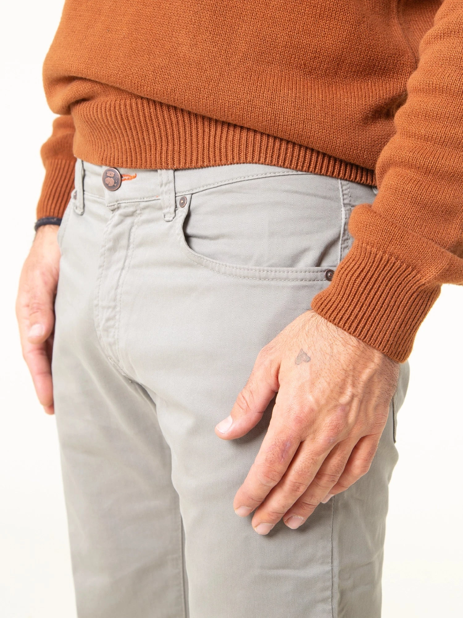 PANTALÓN RECTO DE HOMBRE RAY TAUPE GREY 7 PANTALÓN RECTO DE HOMBRE RAY TAUPE GREY - Imagen 5