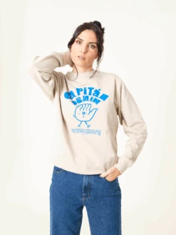 SUDADERA UNISEX LIGHT GREY -Capitan Denim S6A4376 1