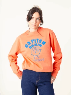SUDADERA UNISEX ORANGE