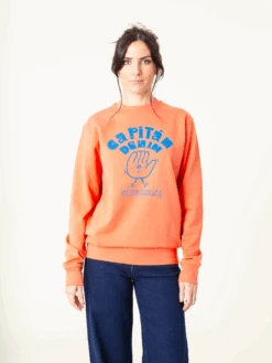 SUDADERA UNISEX ORANGE -Capitan Denim S6A4500 1