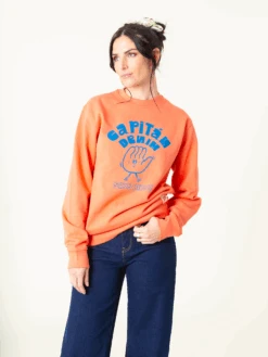 SUDADERA UNISEX ORANGE -Capitan Denim S6A4505 1