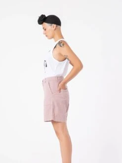 BERMUDAS DE MUJER KAYE PINK 13 BERMUDAS DE MUJER KAYE PINK -Capitan Denim bermudas de mujer rosas de algodon sostenibles hechas en espanas comodas