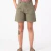 BERMUDAS DE MUJER KAYE GREEN -Capitan Denim bermudas de mujer verdes de algodon hechos en espana