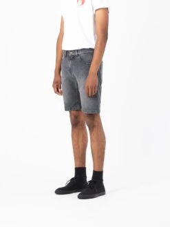 PANTALÓN VAQUERO CORTO DE HOMBRE JAY VINTAGE GREY -Capitan Denim bermudas vaqueras cortos grises de hombre hechos en espana sostenibles