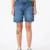 BERMUDAS VAQUERAS DE MUJER MAZZY MID BLUE -Capitan Denim bermudas vaqueras de mujer azul medio hechos en espana sostenible