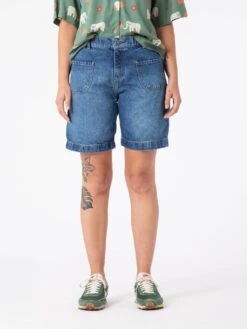 BERMUDAS VAQUERAS DE MUJER MAZZY MID BLUE