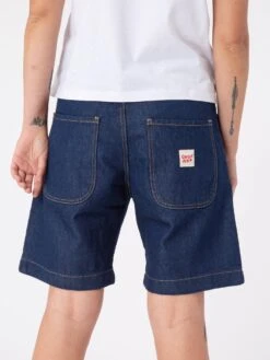 BERMUDAS VAQUERAS DE MUJER MAZZY RAW BLUE -Capitan Denim bermudas vaqueros de mujer hechos en espana azul oscuro comodos verano