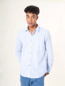CAMISA DE HOMBRE LINO FURAY SKY BLUE