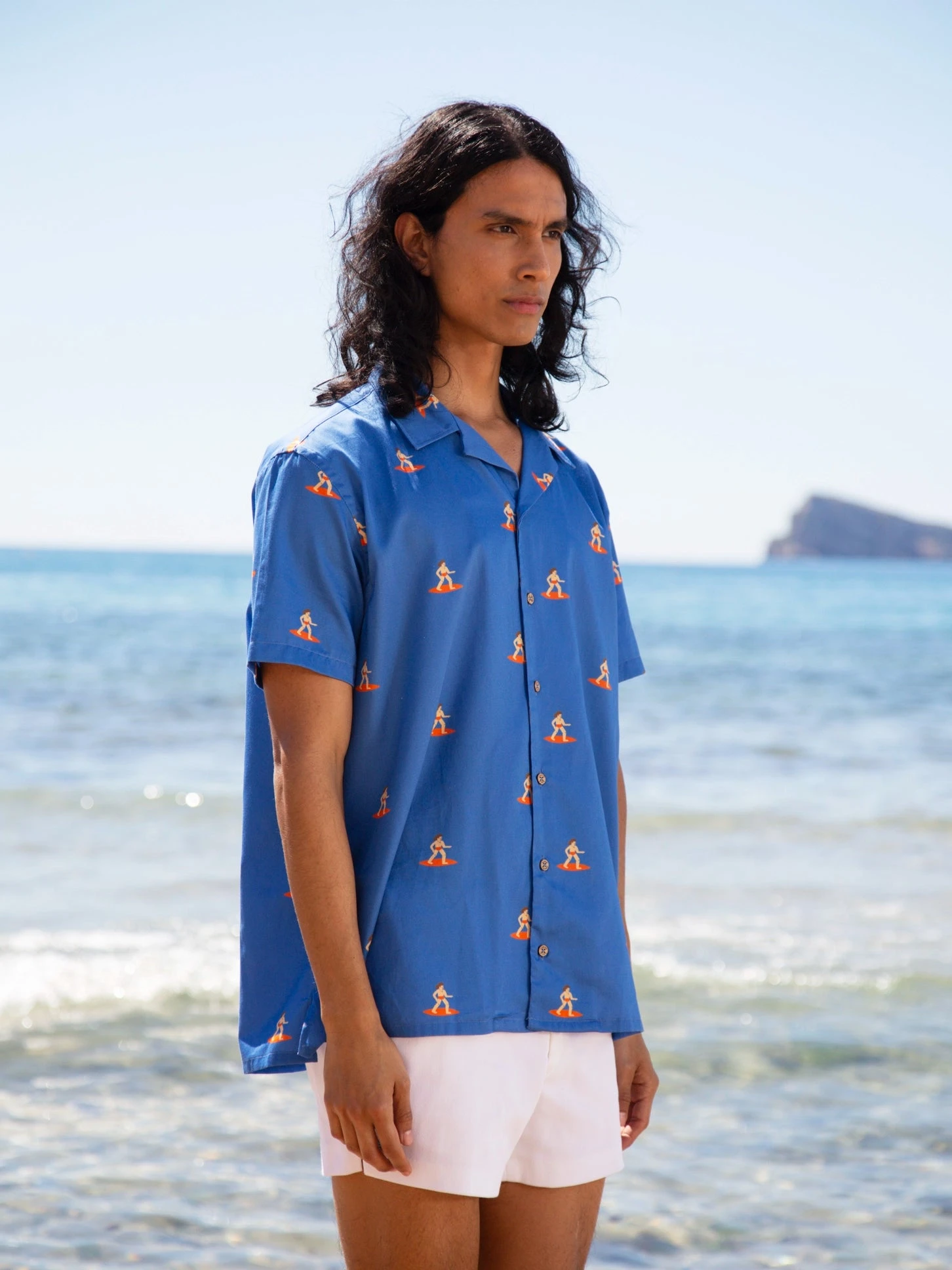 CAMISA CALYPSO BLUE SURF 4 CAMISA CALYPSO BLUE SURF - Imagen 2