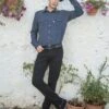 PANTALONES VAQUEROS RECTOS DE HOMBRE RAY BLACK REGULAR -Capitan Denim camisa de hombre de manga larga azul cowboy hecha en espana comoda de entretiempo 3271b758 2aa4 40a2 9197 75fe66babe9f