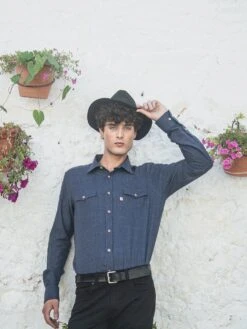 CAMISA DE HOMBRE FURAY WESTERN BLUE