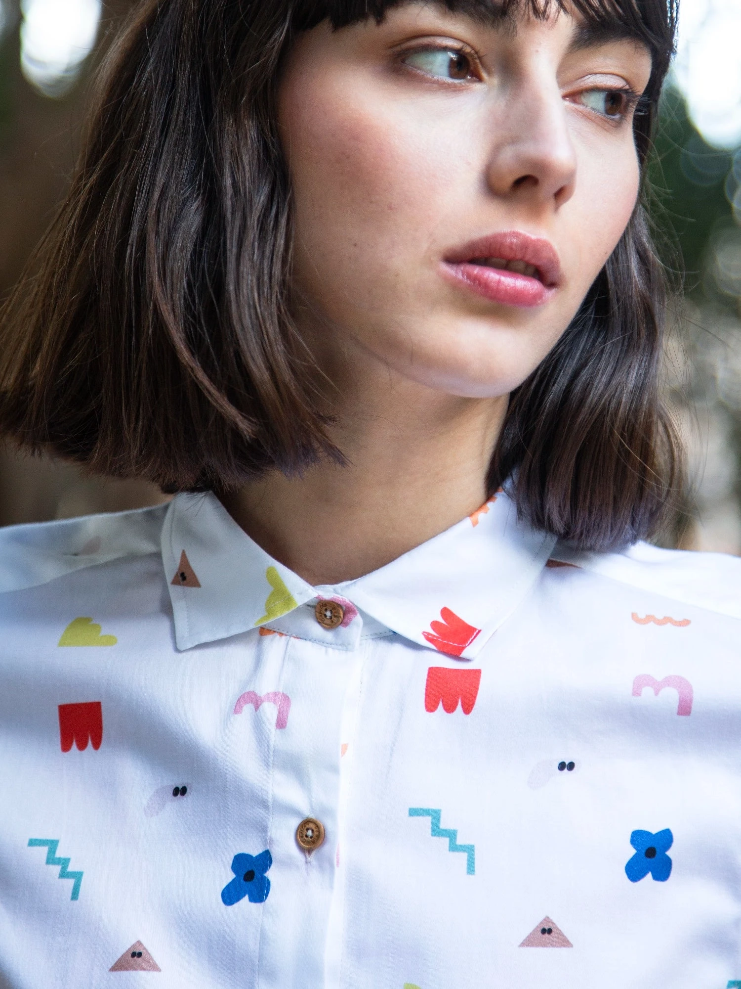 CAMISA REGULAR DE MUJER LUCINDA WHITE ICON 4 CAMISA REGULAR DE MUJER LUCINDA WHITE ICON - Imagen 2