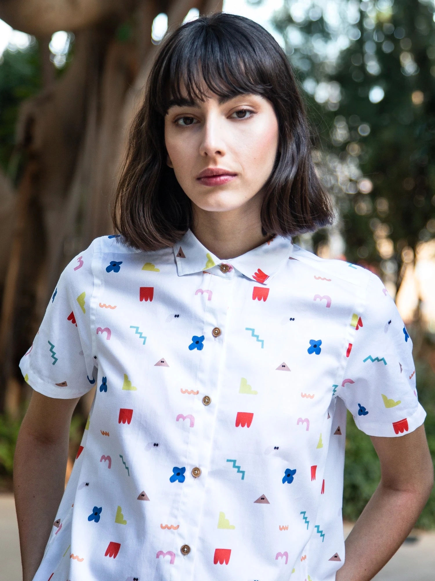 CAMISA REGULAR DE MUJER LUCINDA WHITE ICON 8 CAMISA REGULAR DE MUJER LUCINDA WHITE ICON - Imagen 6