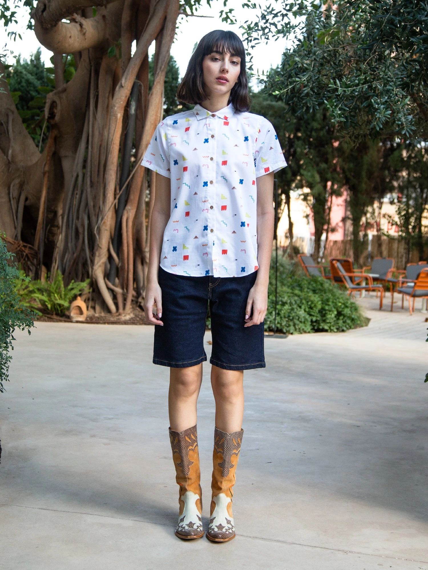 CAMISA REGULAR DE MUJER LUCINDA WHITE ICON 7 CAMISA REGULAR DE MUJER LUCINDA WHITE ICON - Imagen 5