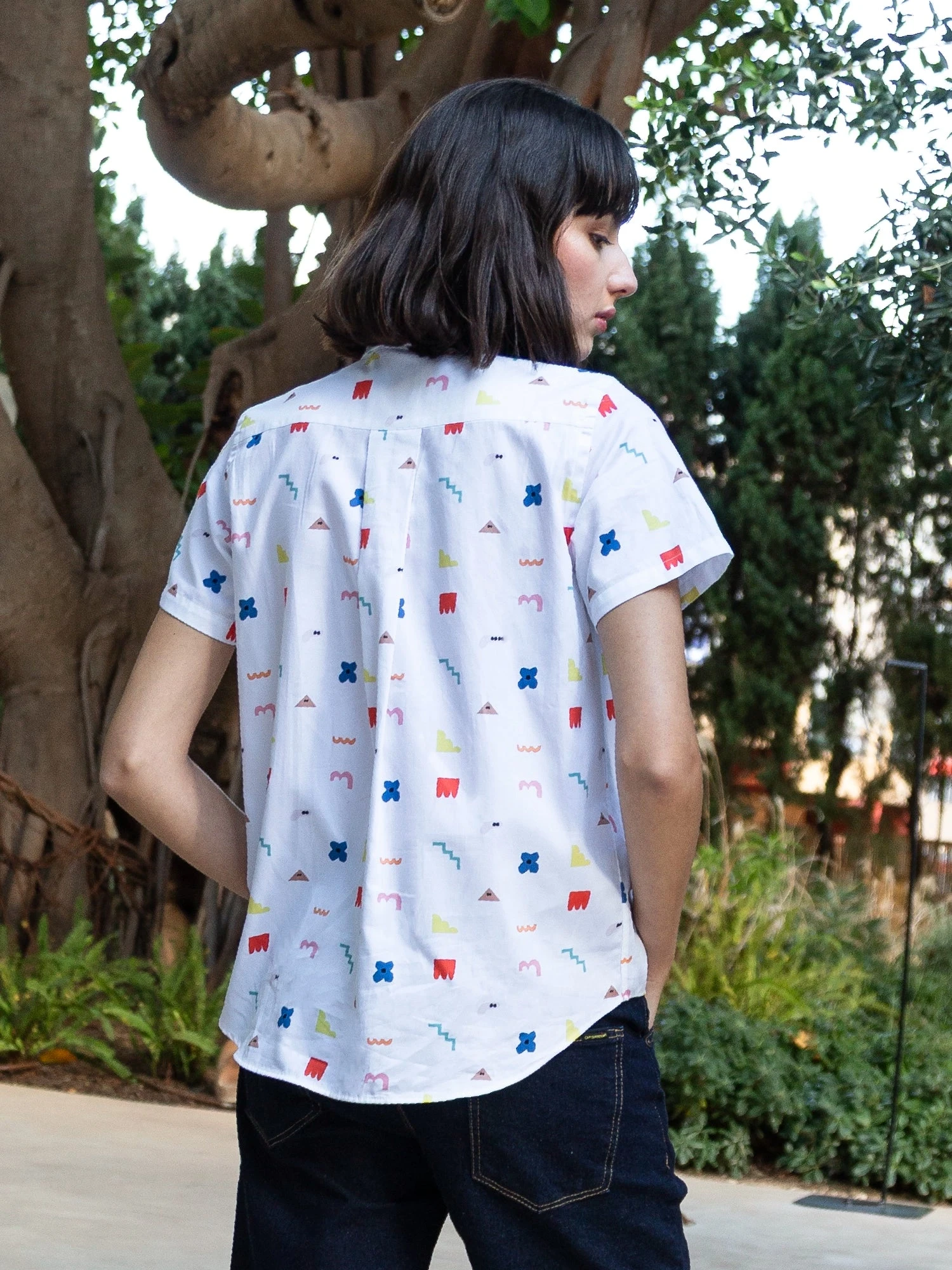 CAMISA REGULAR DE MUJER LUCINDA WHITE ICON 6 CAMISA REGULAR DE MUJER LUCINDA WHITE ICON - Imagen 4