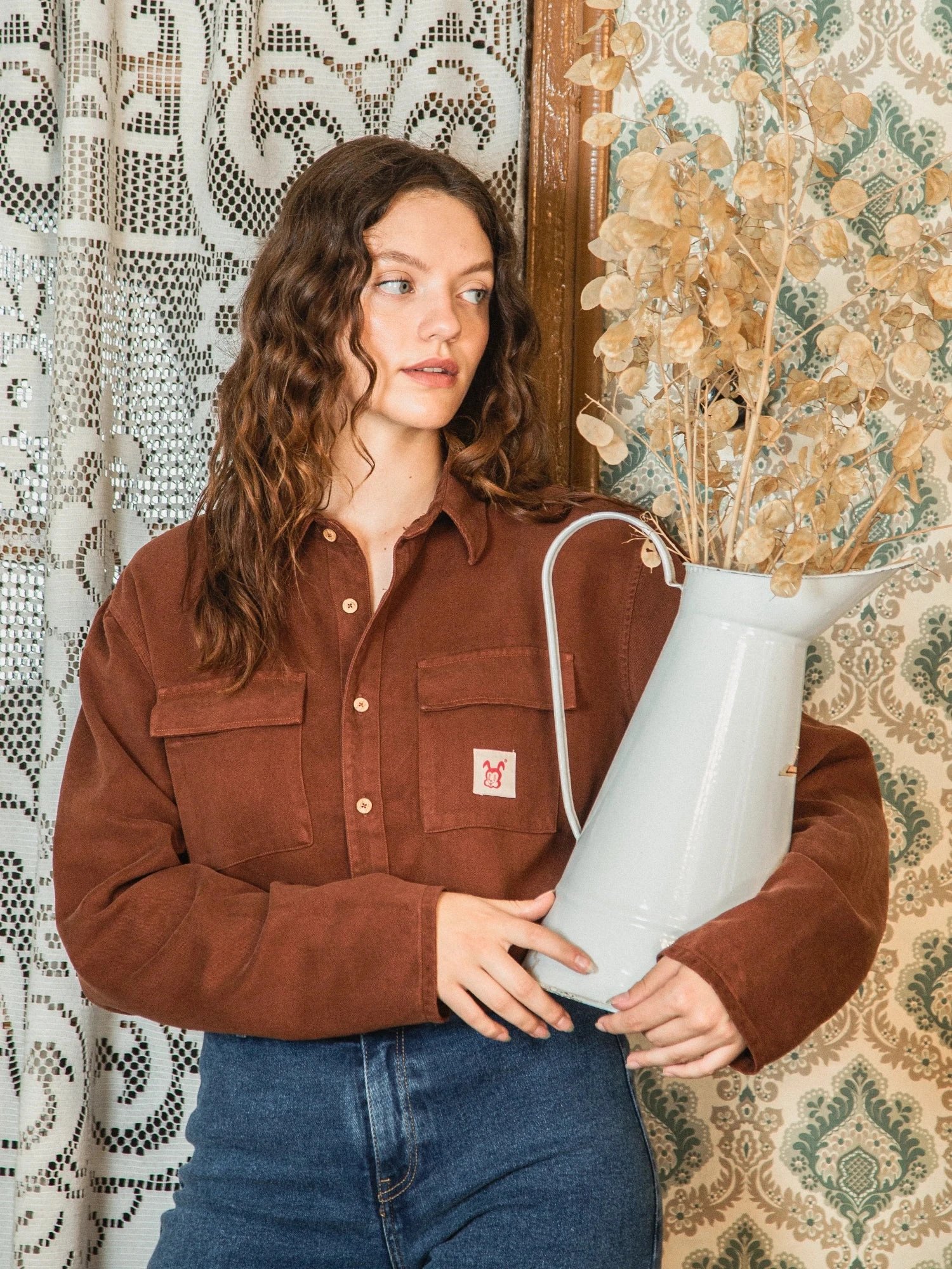 CAMISA DE MUJER DE TENCEL™ Lyocell Fibers BILLIE CHESTNUT 5 CAMISA DE MUJER DE TENCEL™ Lyocell Fibers BILLIE CHESTNUT - Imagen 3