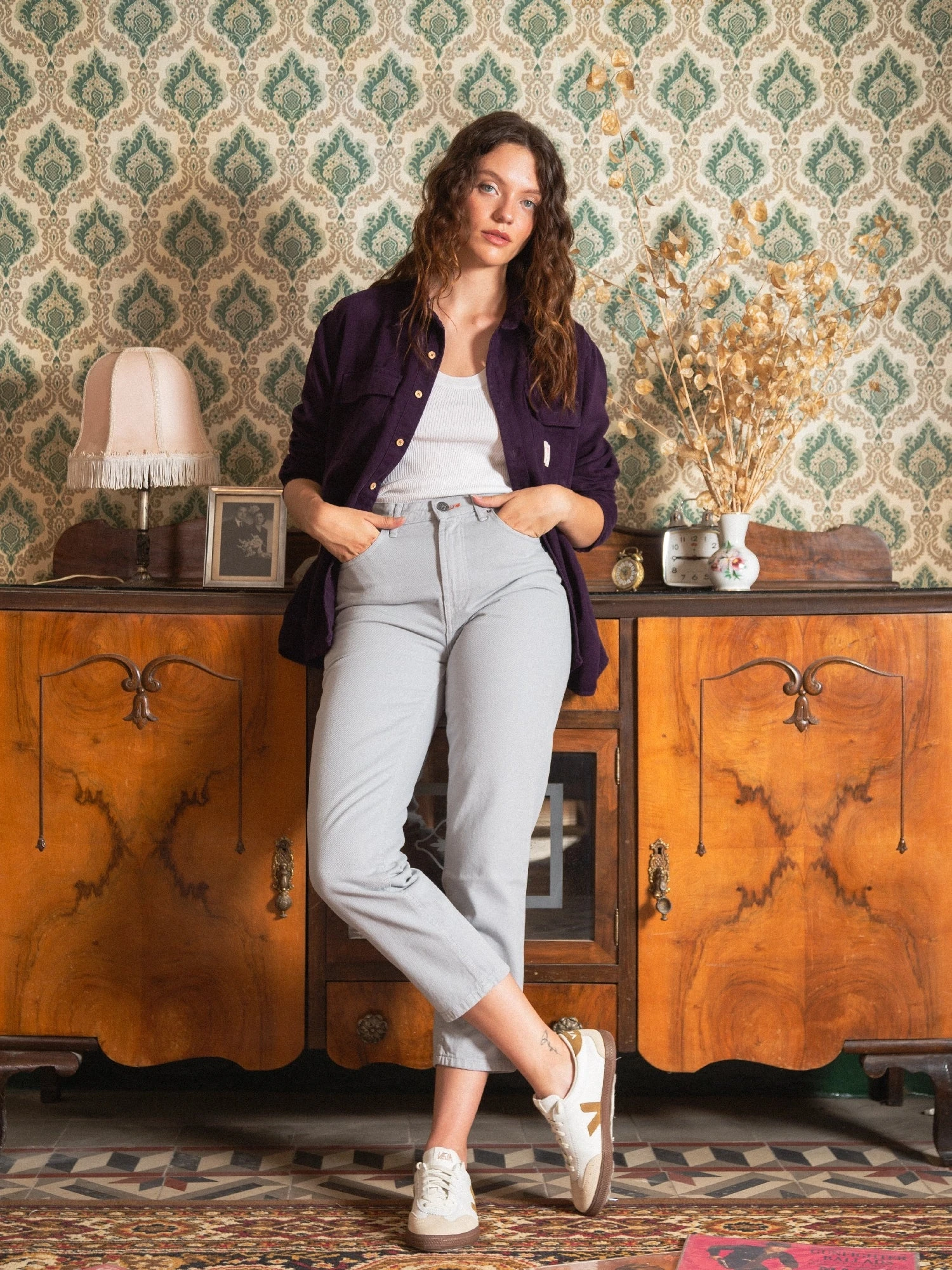 PANTALONES MOMFIT DE MUJER TULSA RHINO GREY 3 PANTALONES MOMFIT DE MUJER TULSA RHINO GREY