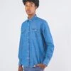 CAMISA VAQUERA DE HOMBRE DE ALGODÓN ORGÁNICO FURAY MID BLUE DENIM -Capitan Denim camisa vaquera de hombre hecha en espana fb3eb7b8 d56b 46e9 910e 201e5a13397e