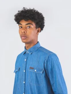 CAMISA VAQUERA DE HOMBRE DE ALGODÓN ORGÁNICO FURAY MID BLUE DENIM 11 CAMISA VAQUERA DE HOMBRE DE ALGODÓN ORGÁNICO FURAY MID BLUE DENIM -Capitan Denim camisa vaquera de hombre 9bc1f1d2 e5df 4af5 8ab9 2d29cfbdfe41